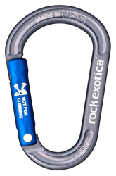 Rock Exotica RockX Accessory Carabiner - Light Grey